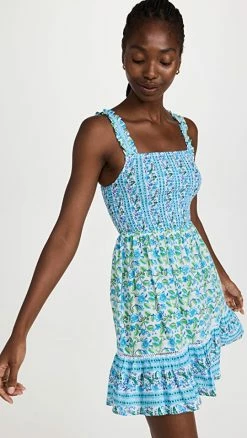 Buy ???? Playa Lucila Border Mini ???? Dress Lilac Print ????