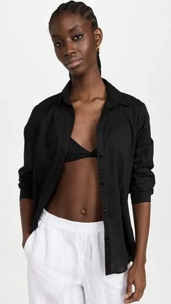 Brand new ❤️ Playa Lucila Button Down ???? Shirt Coverup Black ????