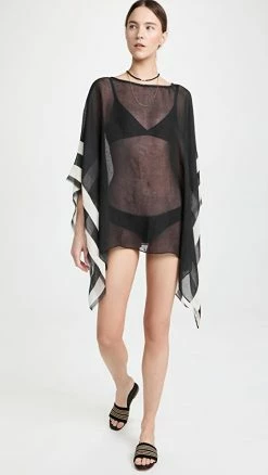 Hot Sale ???? Rag & Bone Hera Beach Wrap BLK ⭐