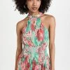 Best reviews of ???? ROCOCO SAND Pleated Short ???? Dress Mint Green/Coral ????