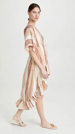 Promo ???? SUNDRESS Deva ???? Dress Mix Sand Stripes And Sequins ✨