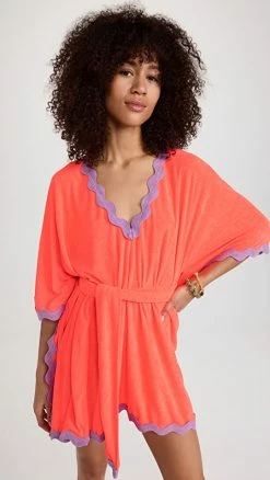 New ❤️ SUNDRESS Ilana ???? Dress Terry Neon Coral ????