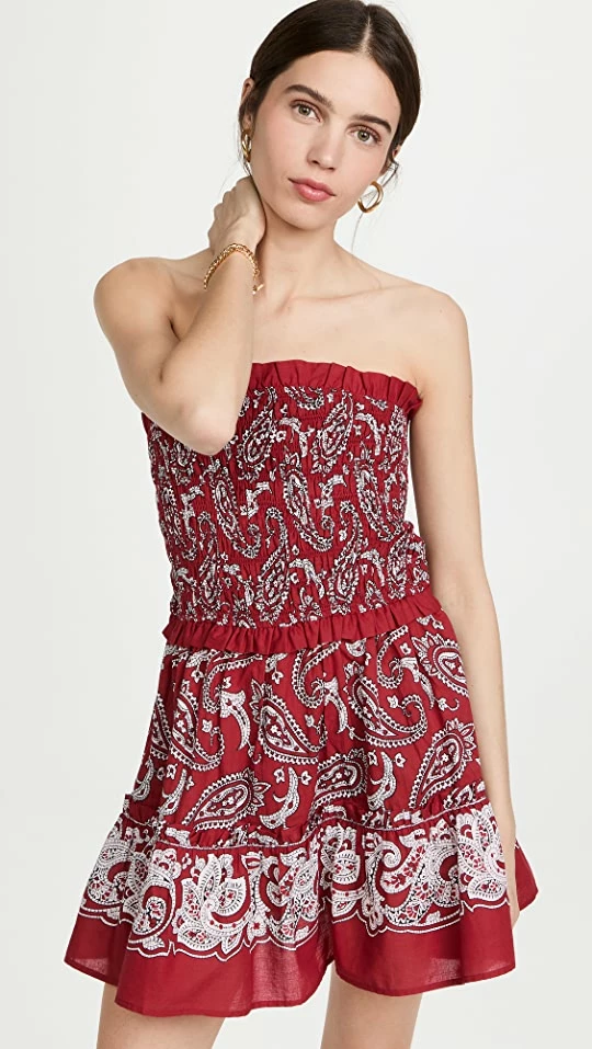 Buy ???? Sea Theodora Paisley Strapless Coverup ???? Dress Red ???? 1 Buy ???? Sea Theodora Paisley Strapless Coverup ???? Dress Red ????