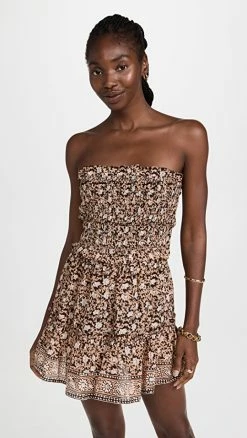 Brand new ???? Sea Irina Swim Strapless Smocked Cover Up Multi ✔️