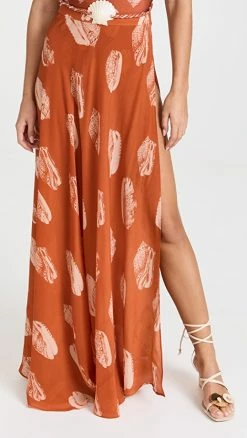 Best Pirce ???? Shani Shemer Elodie Long Slit ???? Skirt Shells ????