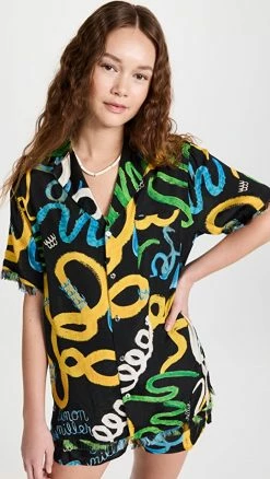 Budget ???? Simon Miller Zeem ???? Shirt Snake Pit Print ????