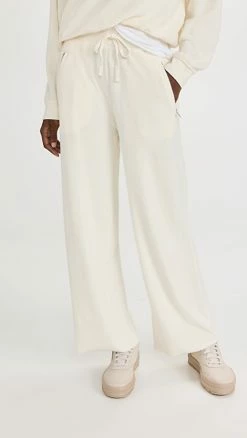 Top 10 ???? Sincerely Jules For Bandier Flint Ecosoft Wide Leg Pants Cream ⌛