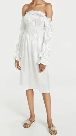 Cheap ✨ Sleeper Michelin Silk ???? Dress White ????