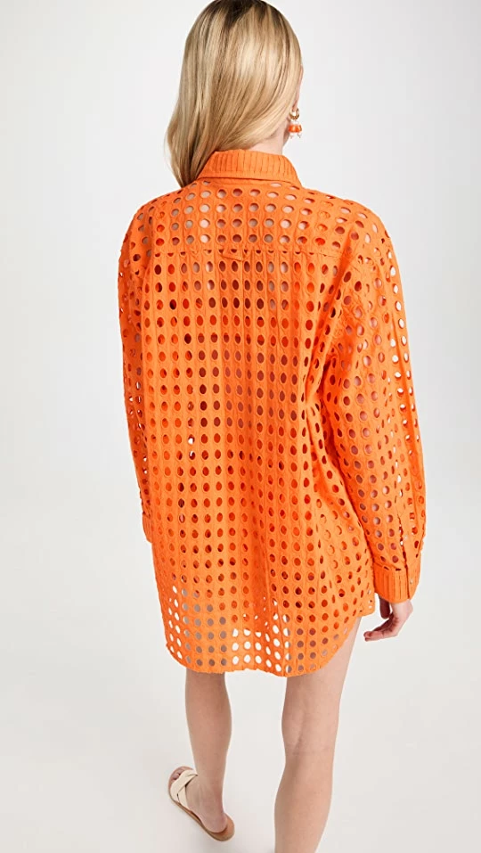 Top 10 ???? Solid & Striped The Oxford Eyelet Tunic Marmalade ???? 2 Top 10 ???? Solid & Striped The Oxford Eyelet Tunic Marmalade ???? - Image 2