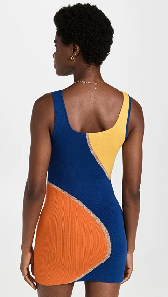 Cheap ⌛ Solid & Striped The Kimberly Mini ???? Dress Blue/Marmalade/Buttercup ⌛ 2 Cheap ⌛ Solid & Striped The Kimberly Mini ???? Dress Blue/Marmalade/Buttercup ⌛ - Image 2