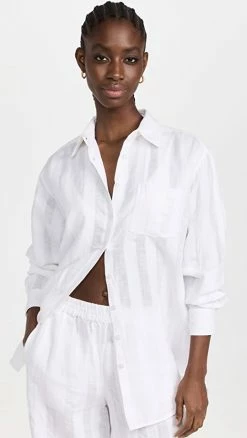 Promo ???? Solid & Striped The Oxford Tunic Marshmallow ⌛