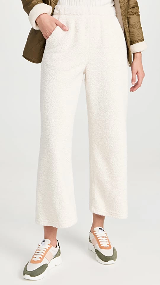 Best Pirce ⭐ Stateside Sherpa Palazzo Pants Cream ???? 1 Best Pirce ⭐ Stateside Sherpa Palazzo Pants Cream ????
