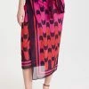 Cheapest ???? Silvia Tcherassi Giulia ???? Skirt Pareo Plum Rouge Flowers ????