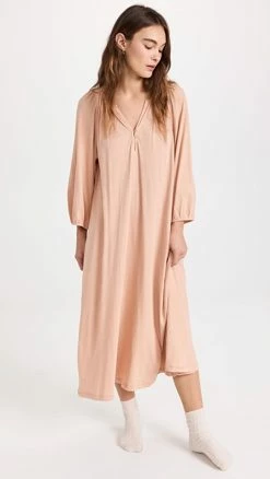 Buy ???? THE GREAT. The Romantic Sleep ???? Dress Dried Petal ????