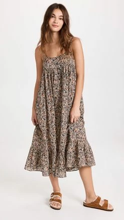 Cheap ???? THE GREAT. The Ruffle Tank Night ???? Dress Story Book Floral ????