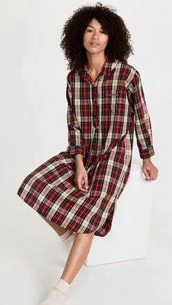 Discount ???? THE GREAT. The Vintage Sleeper ???? Shirt Winter Cabin Plaid ????