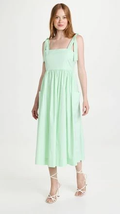 Discount ⌛ Tory Burch Shoulder Tie ???? Dress Crushed Mint ????