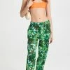 Wholesale ???? Tory Burch Printed Beach Pants Green Rayure Fleurie ????