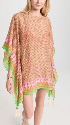 Cheapest ???? Tory Burch Printed Beach Caftan Vauban Diamond ????