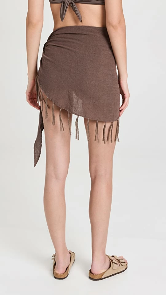 Discount ???? Vitamin A Sirena Sarong Mineral Crinkle Linen ???? 2 Discount ???? Vitamin A Sirena Sarong Mineral Crinkle Linen ???? - Image 2