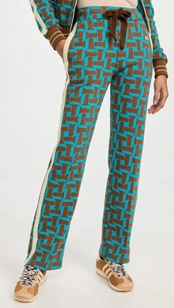 Best deal ???? Wales Bonner Symphony Track Pants Algiers Blue & Brown ????