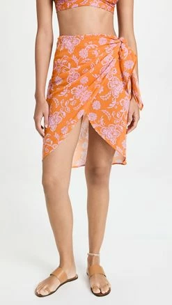 Hot Sale ???? XIRENA Sydni Sarong ???? Skirt Tropicana Orange ????