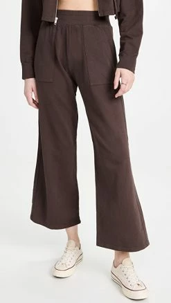 Discount ???? Year Of Ours Wide Leg Sweatpants Dark Oak ????